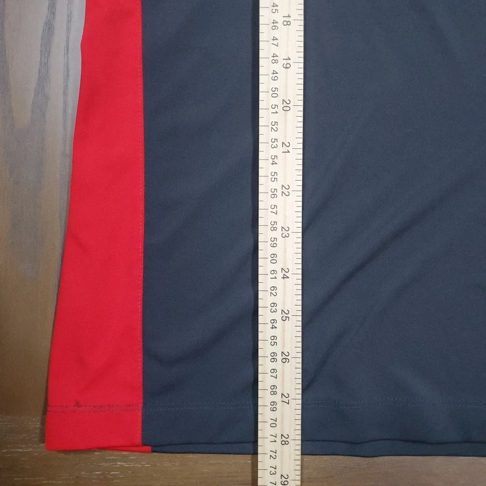 Nike Dri-Fit Ole Miss Polo Golf Shirt Men's Size Medium Gray And Red - Picture 6 of 9